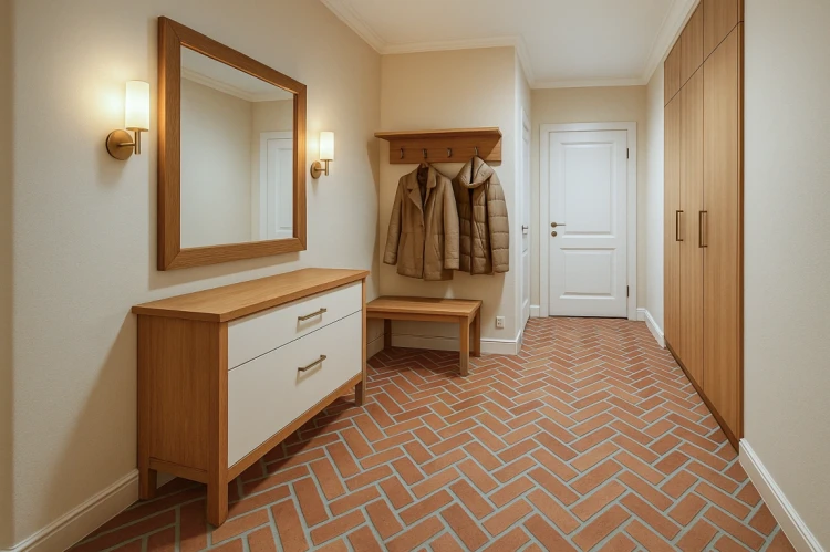 Podłoga Loft - płytki podłogowe z cegły rozbiórkowej