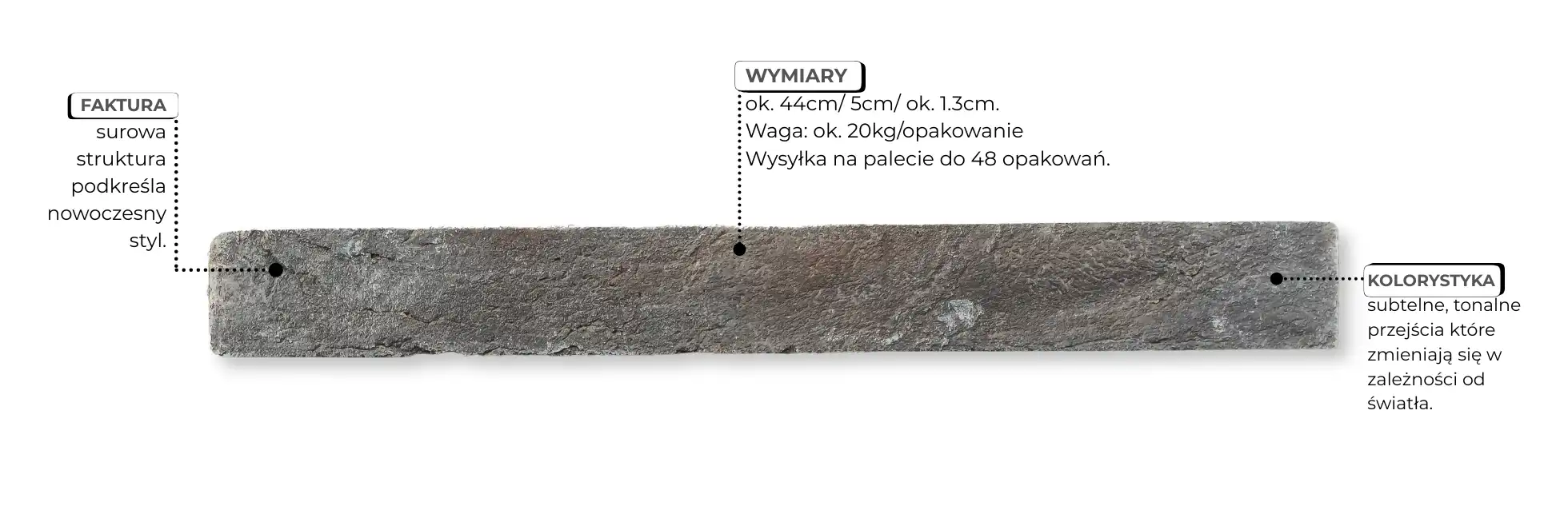 płytka ceglana w kolorze Lava
