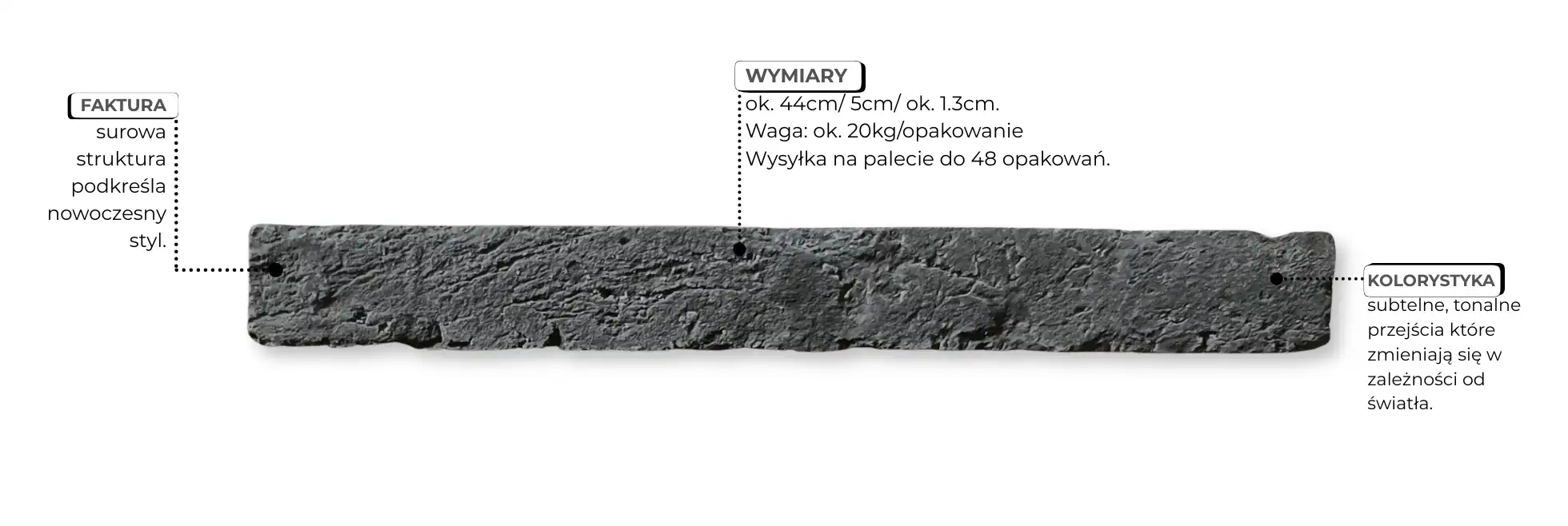 Płytka ceglana w kolorze grafitowym