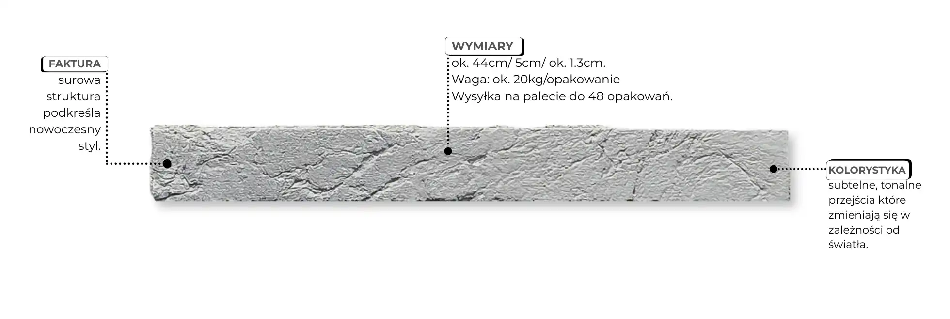 płytka ceglana w kolorze księżycowym